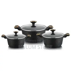 Momcoc 3 Set Granite Cookwear