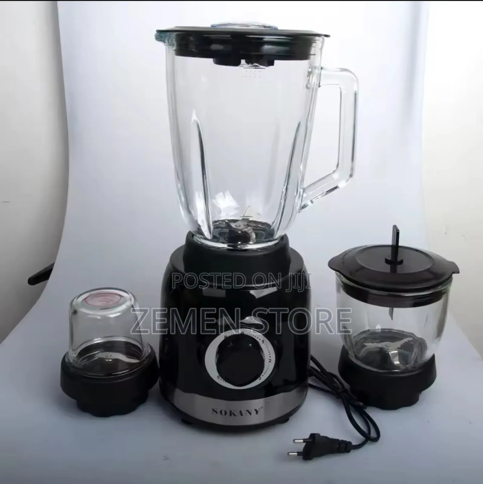 SOKANY 3-in-1 Blender Grinder Juicer – Durable Versatile