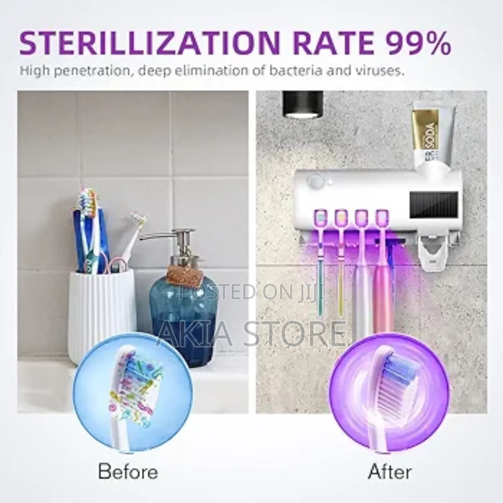 Toothbrush Sterilizer,Sanitizer Holder