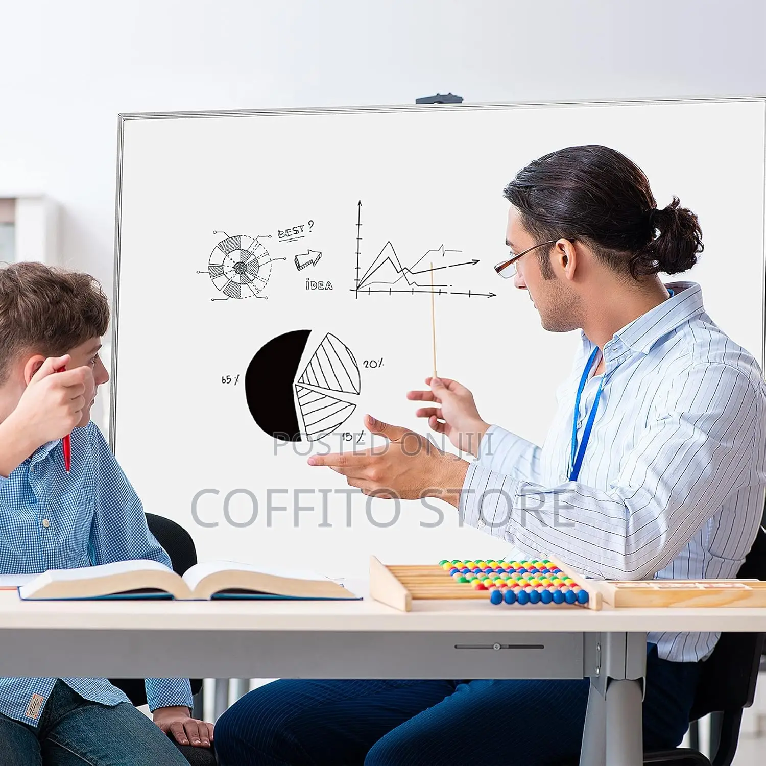 New 90×60 Whiteboard Aluminium Frame