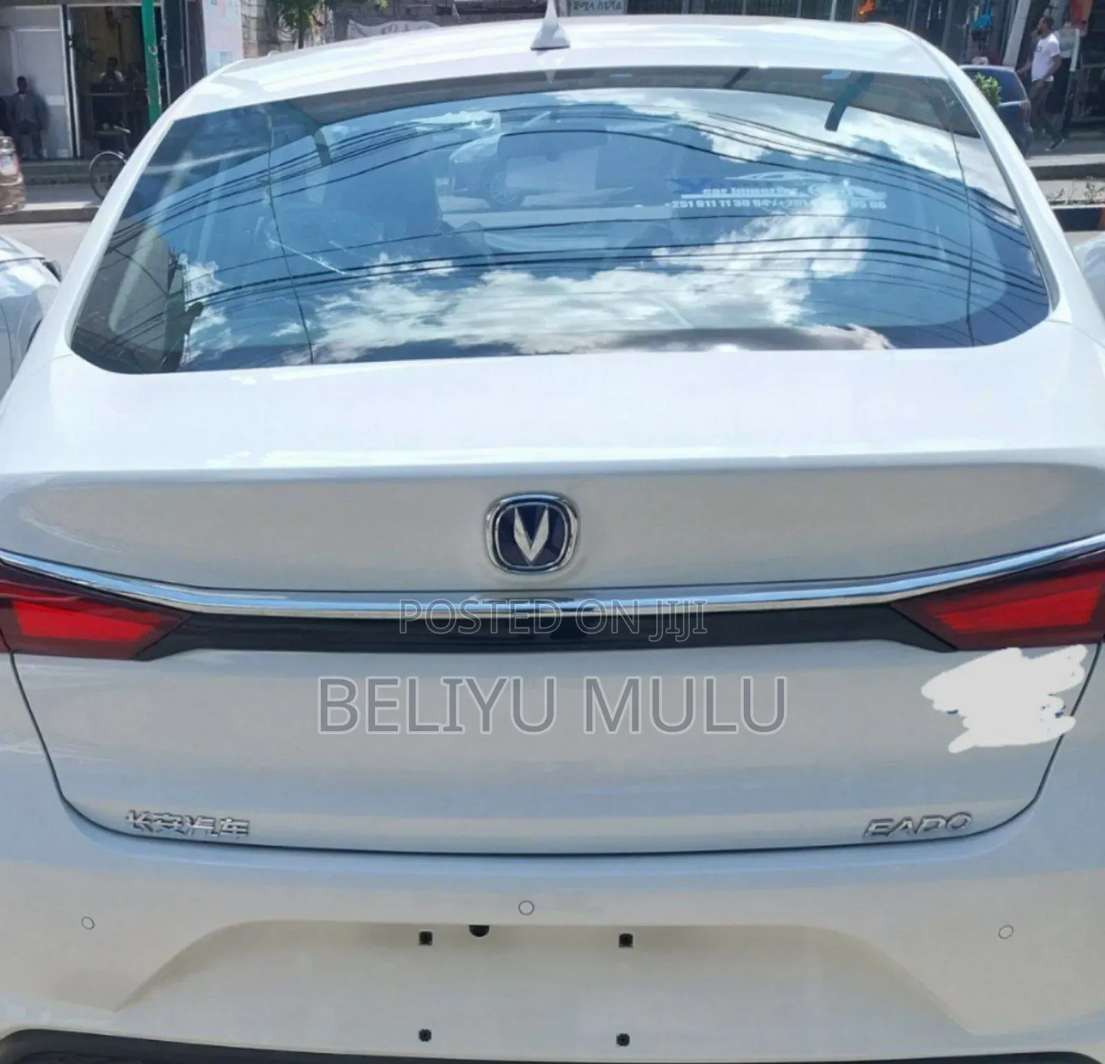 New Changan Eado EV Sedan 2023 White