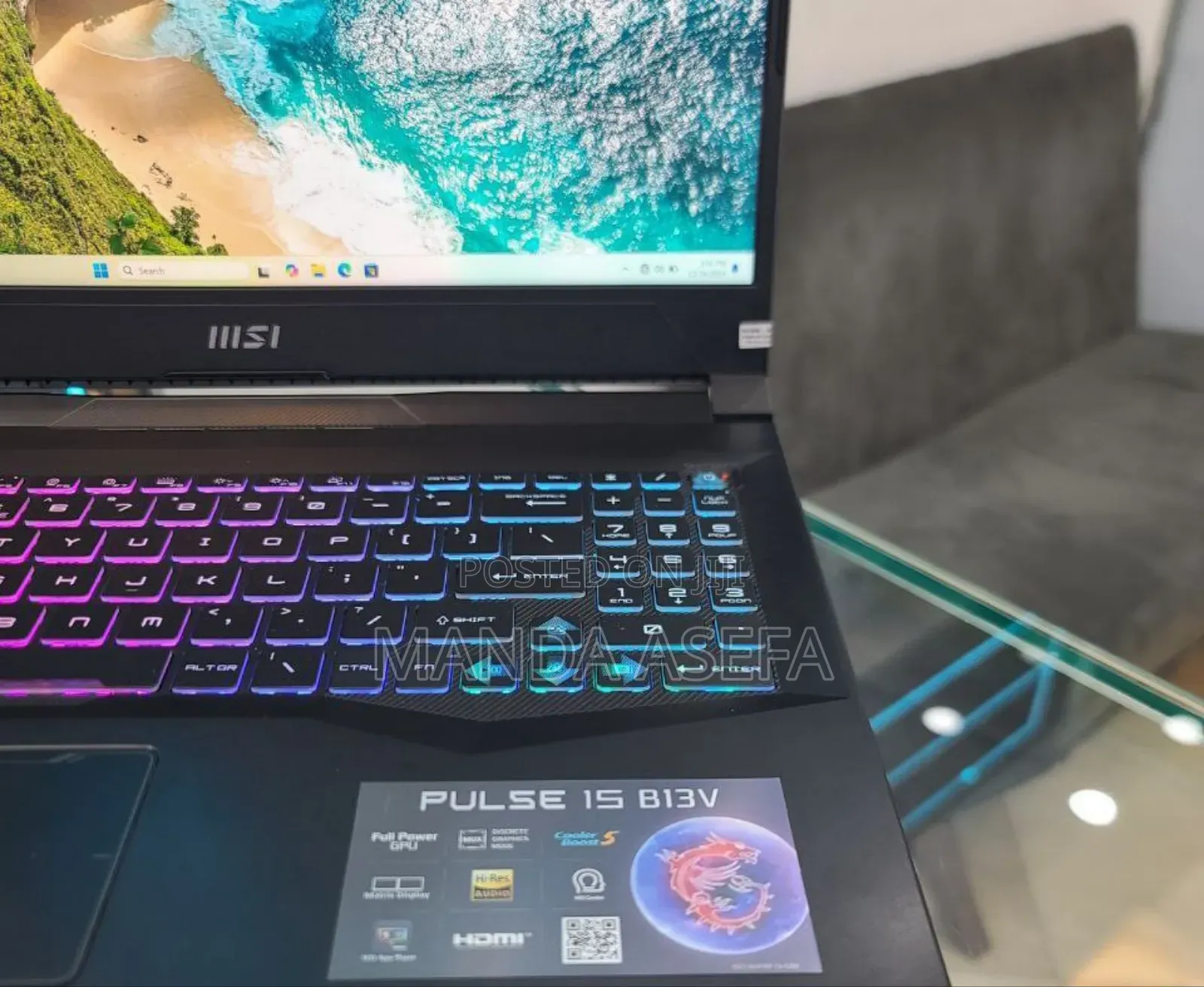 New Laptop MSI 16GB Intel Core I7 SSD 1T