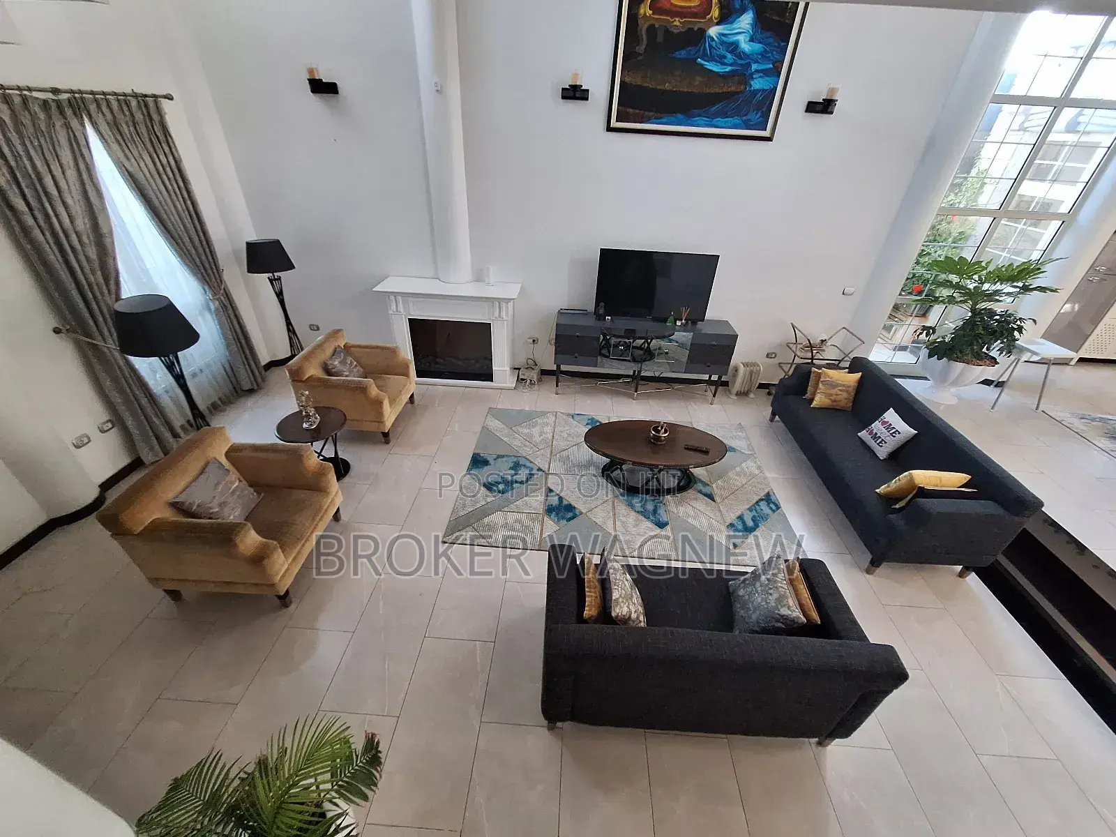 Furnished 4bdrm House in Yeka for rent