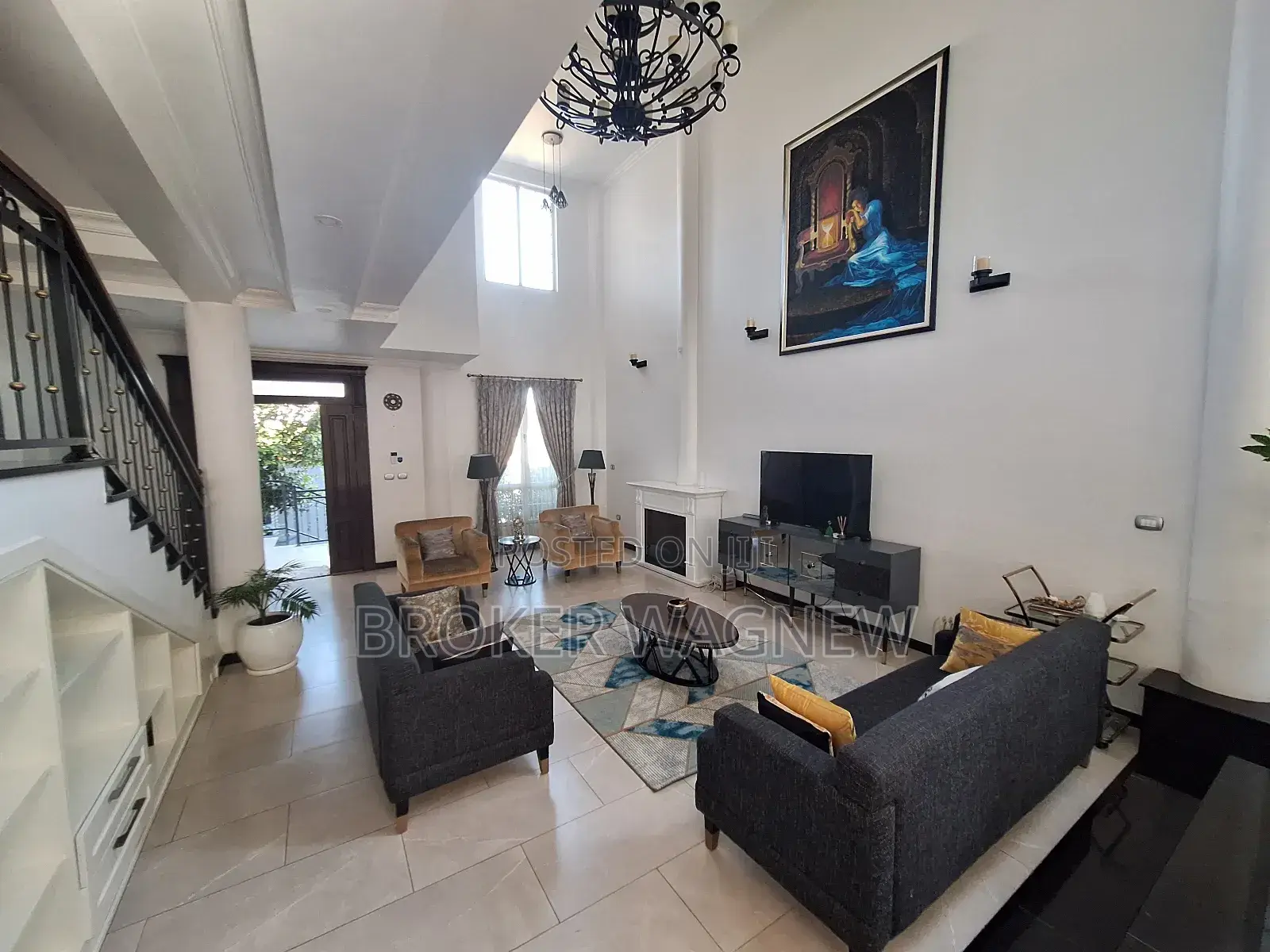 Furnished 4bdrm House in Yeka for rent