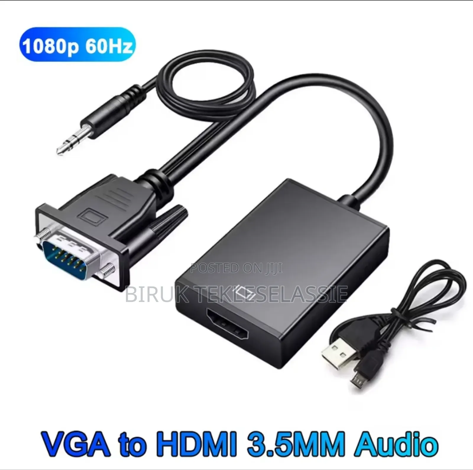 VGA Male to HDMI Female Converter for PS3 PS4 PC, Laptop