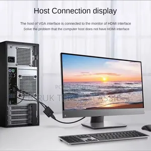 VGA Male to HDMI Female Converter for PS3 PS4 PC, Laptop