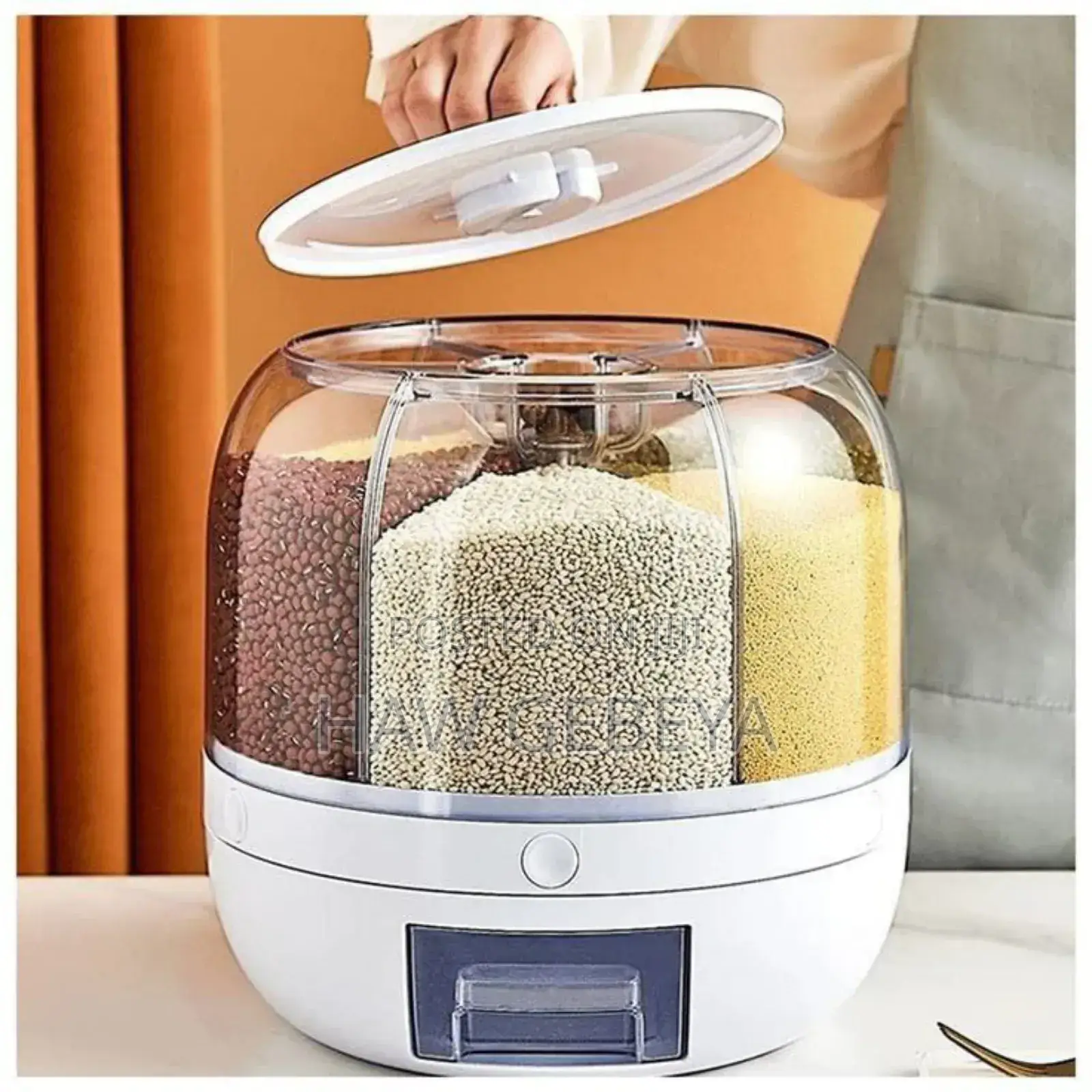 360° የሚሽከረከር የጥራጥሬ ማስቀመጫ