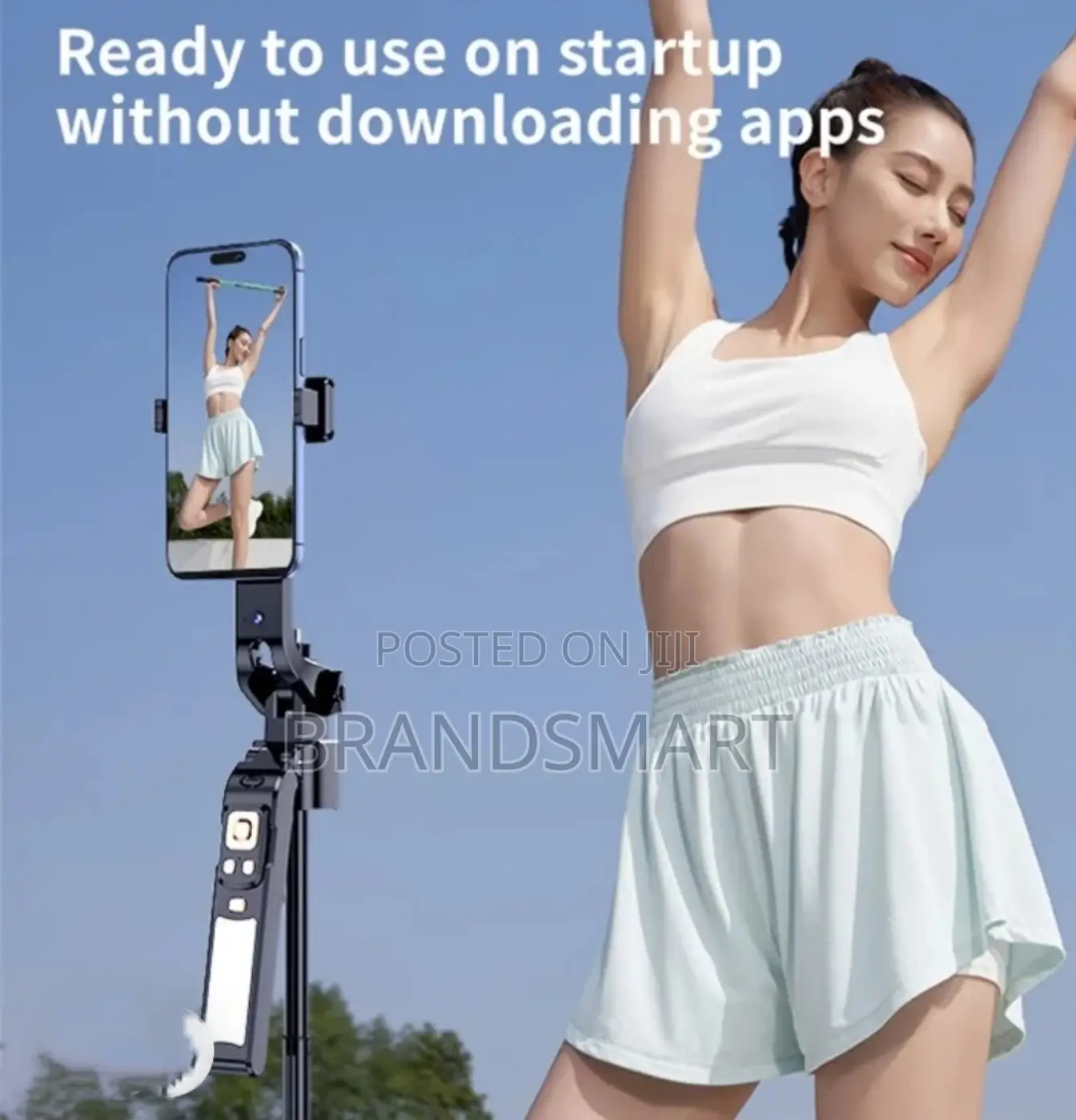 AI Face Tracking የተገጠመለት Tripod With Fill Light