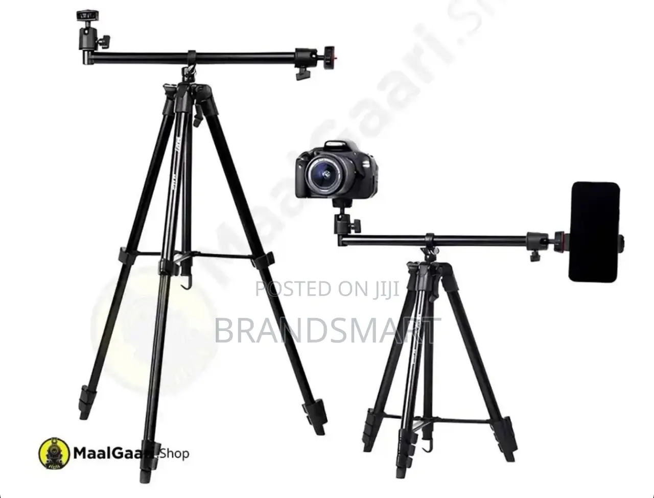 ለስልክም ለካሜራም የሚሆን 360°Rotating Professional Heavy Duty Tripod