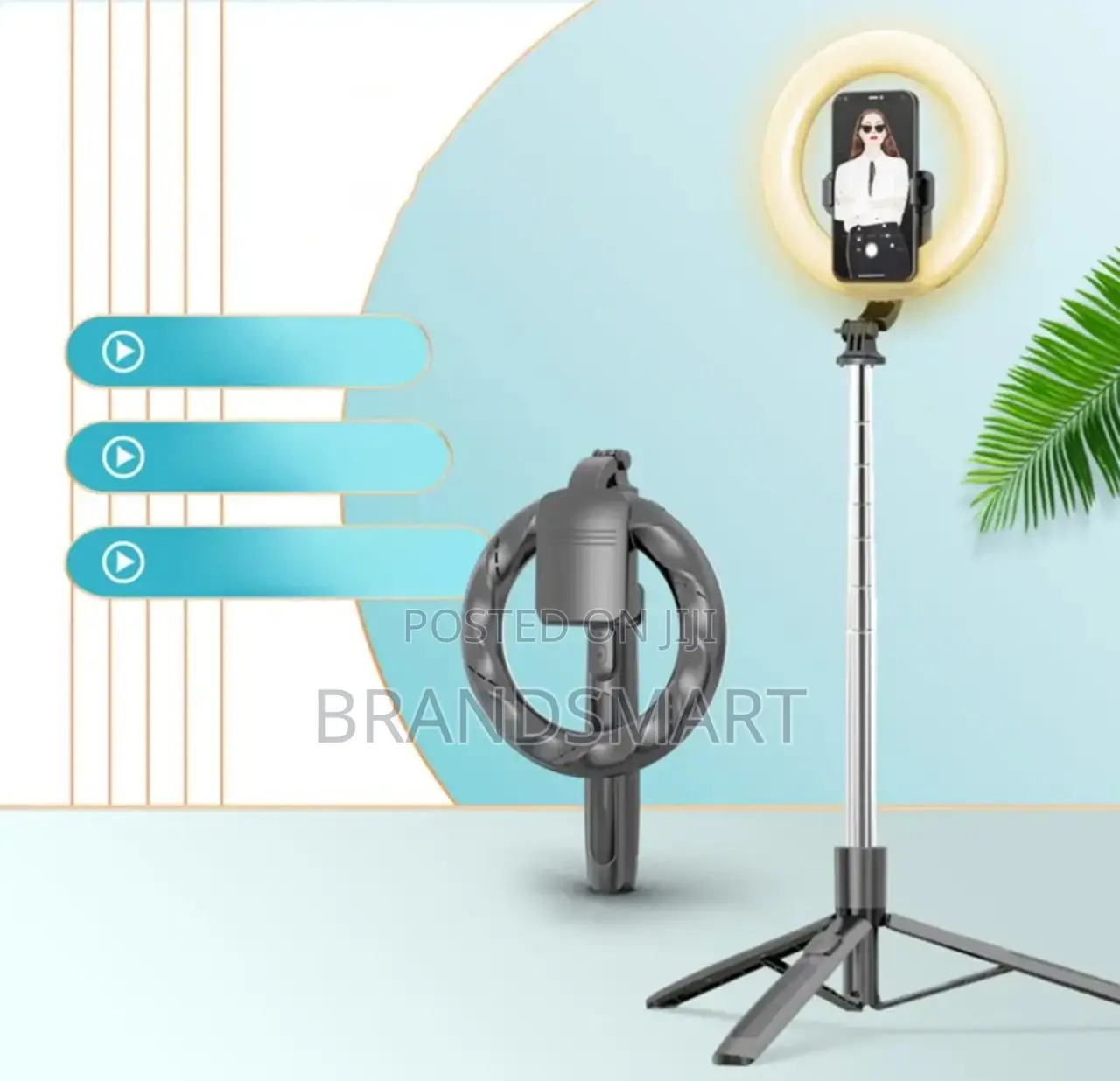 ሰልፊ ስቲክ ሪንግላይት (Selfi Ringlight)