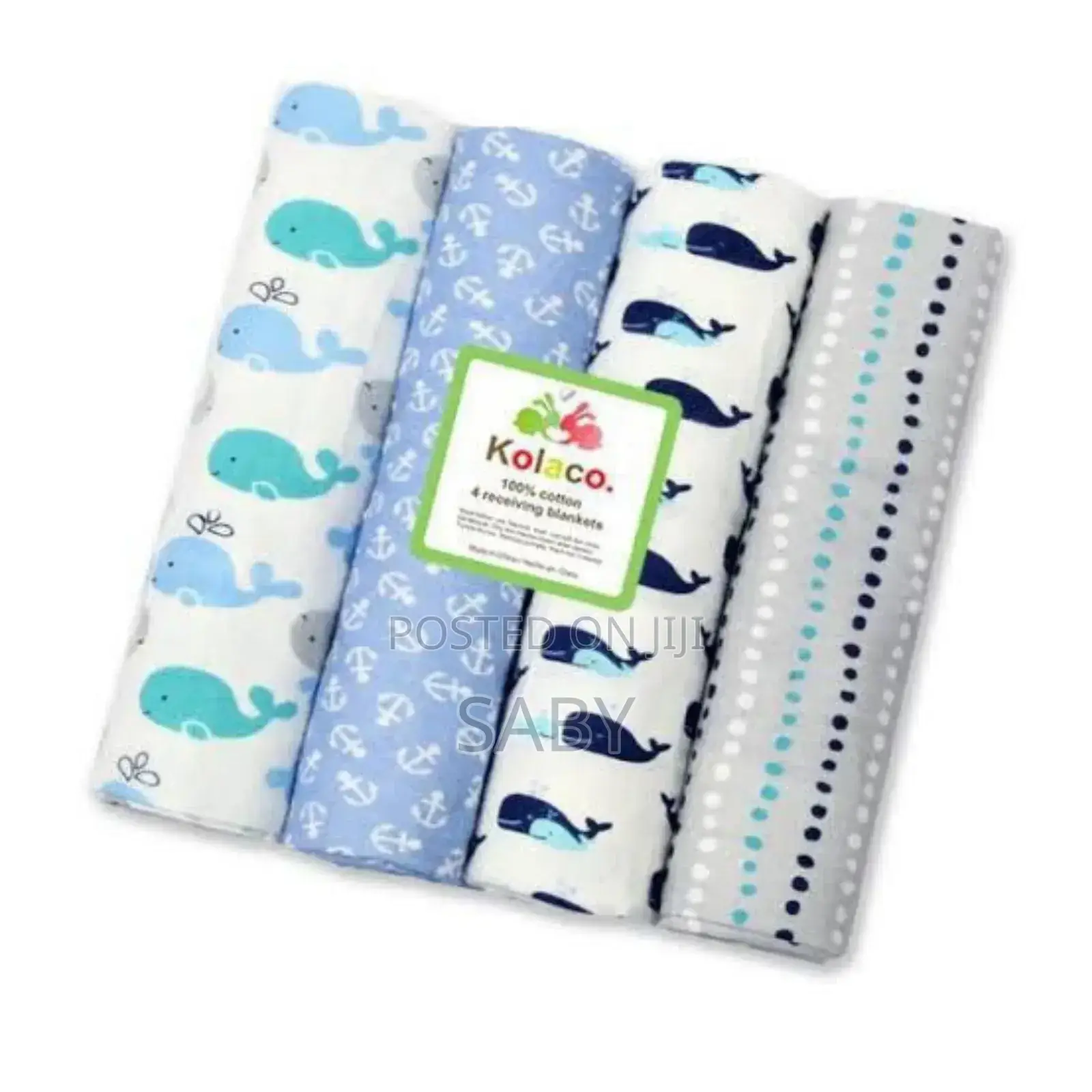 4pcs Cotton Flannel Receiving Baby Blanket
