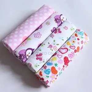 4pcs Cotton Flannel Receiving Baby Blanket