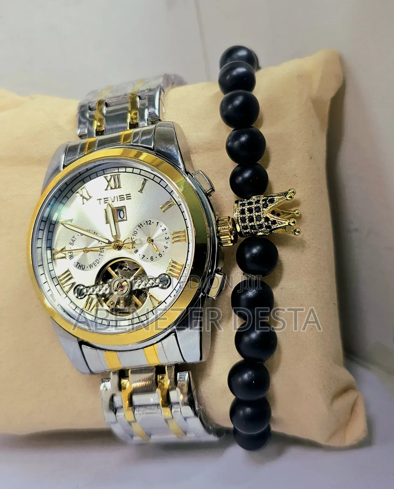 TEVISE New Arrival Silver Gents Mechanical Water Proof