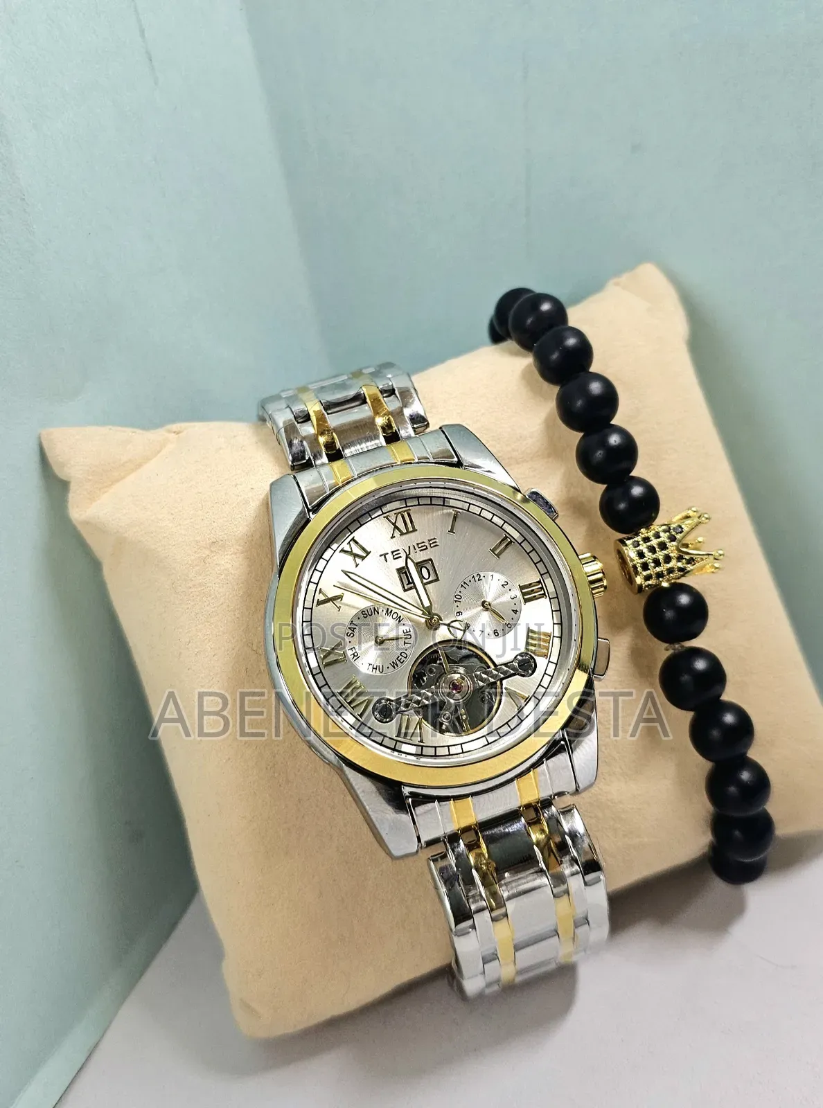 TEVISE New Arrival Silver Gents Mechanical Water Proof