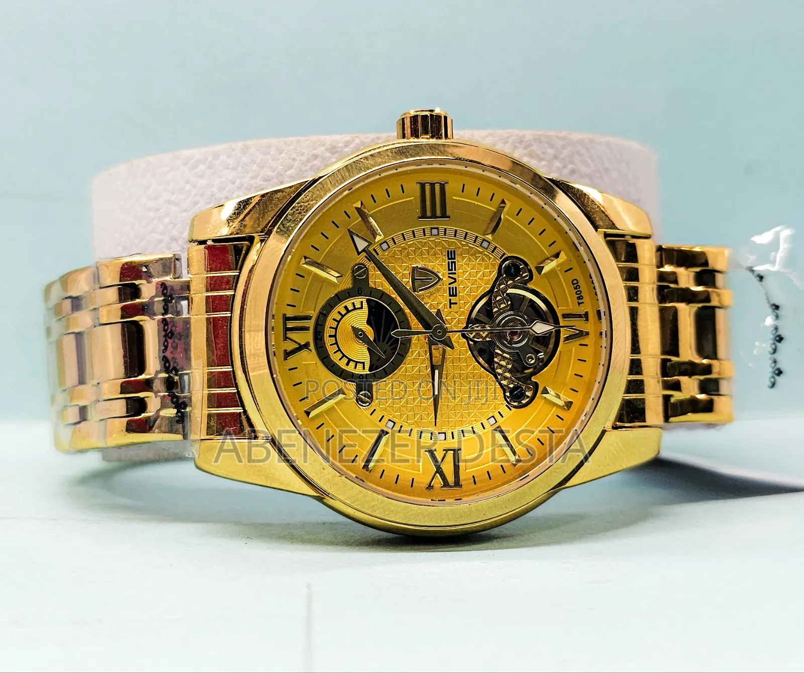 Tevise Mehanical Gold Men's High Quality Stainless Watches