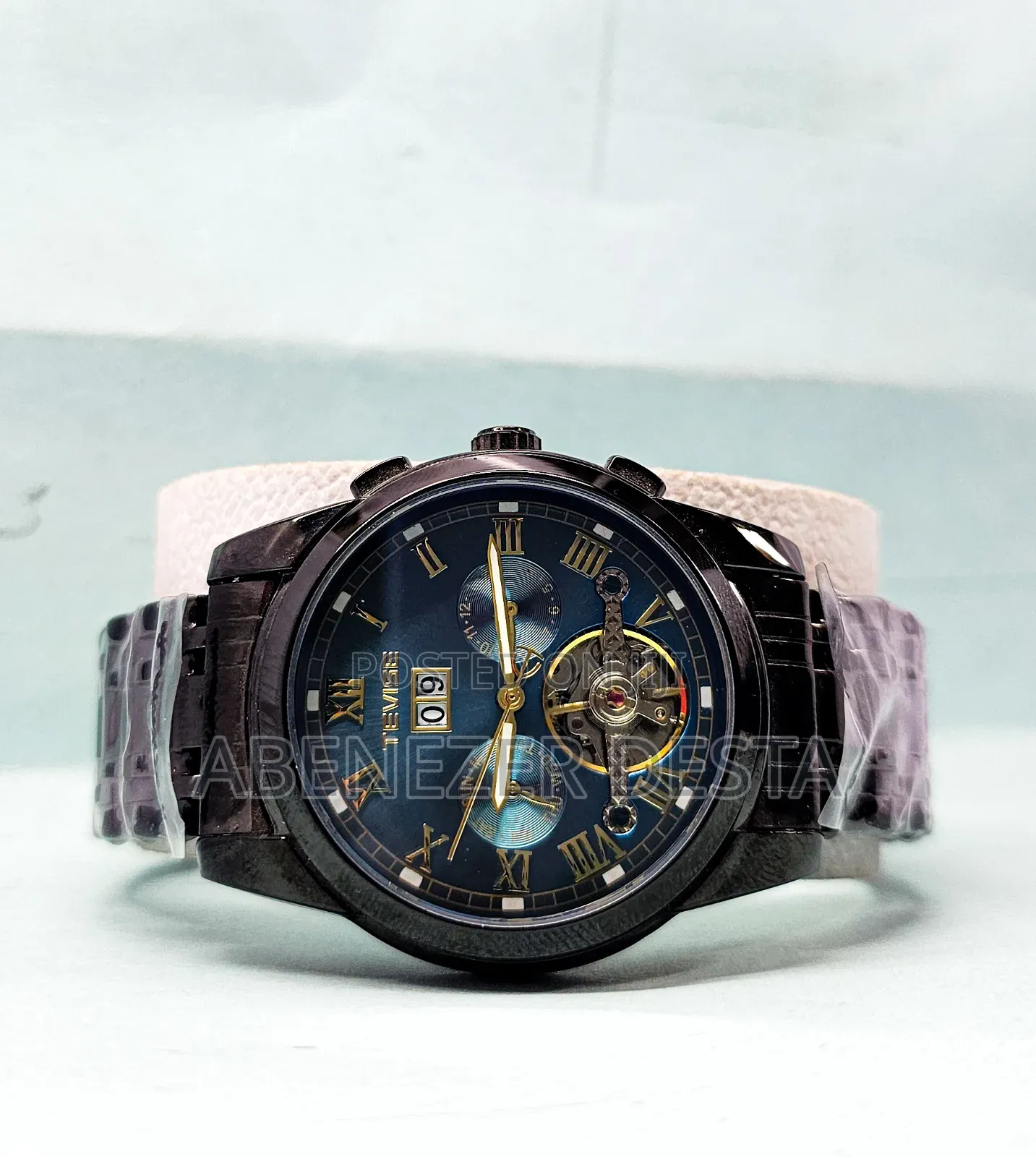 Tevise 9005d Luxury Black Boys Automatic Wristwatch