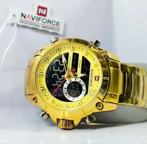 NAVIFORCE Sport Men Waterproof Dual Display Date Clock