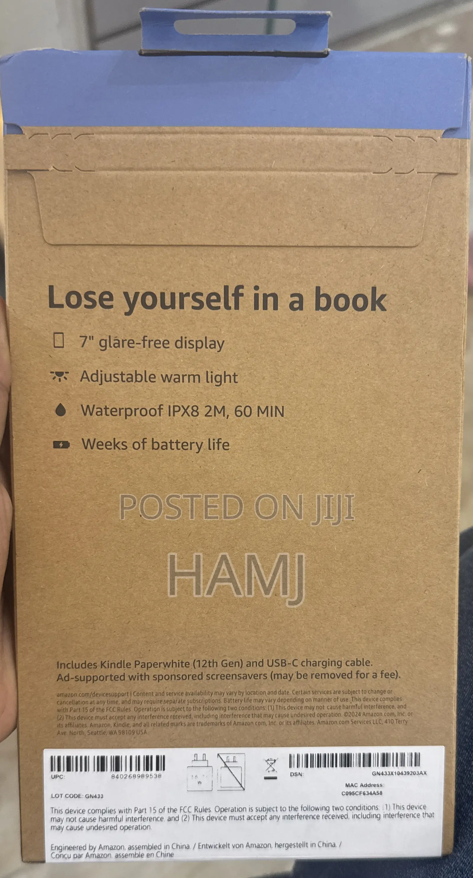 New Amazon Kindle Paperwhite 16 GB Black