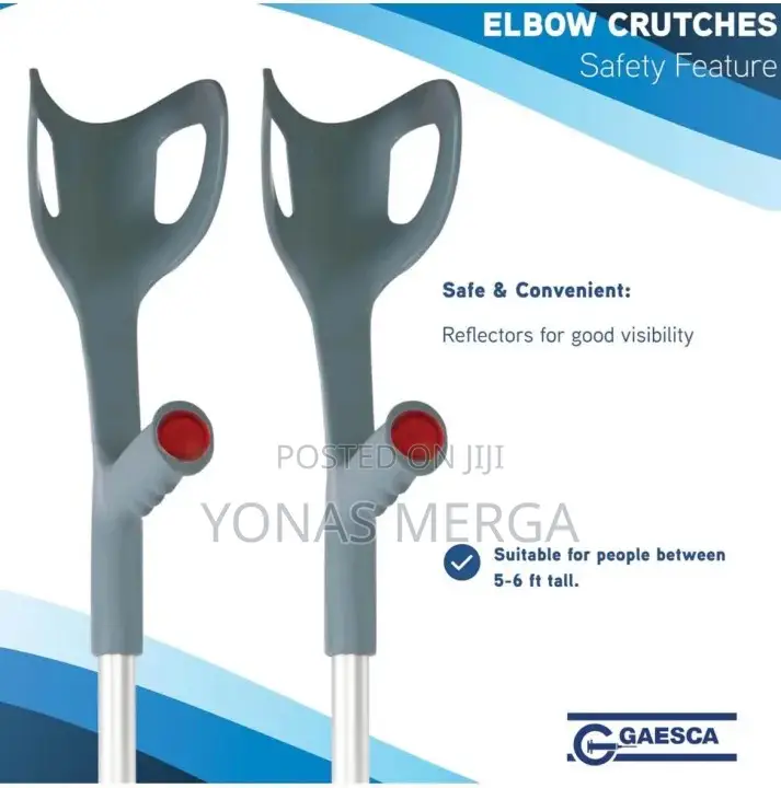 Elbow/Forearm Crutches呂adjust Independently Use Simple Push