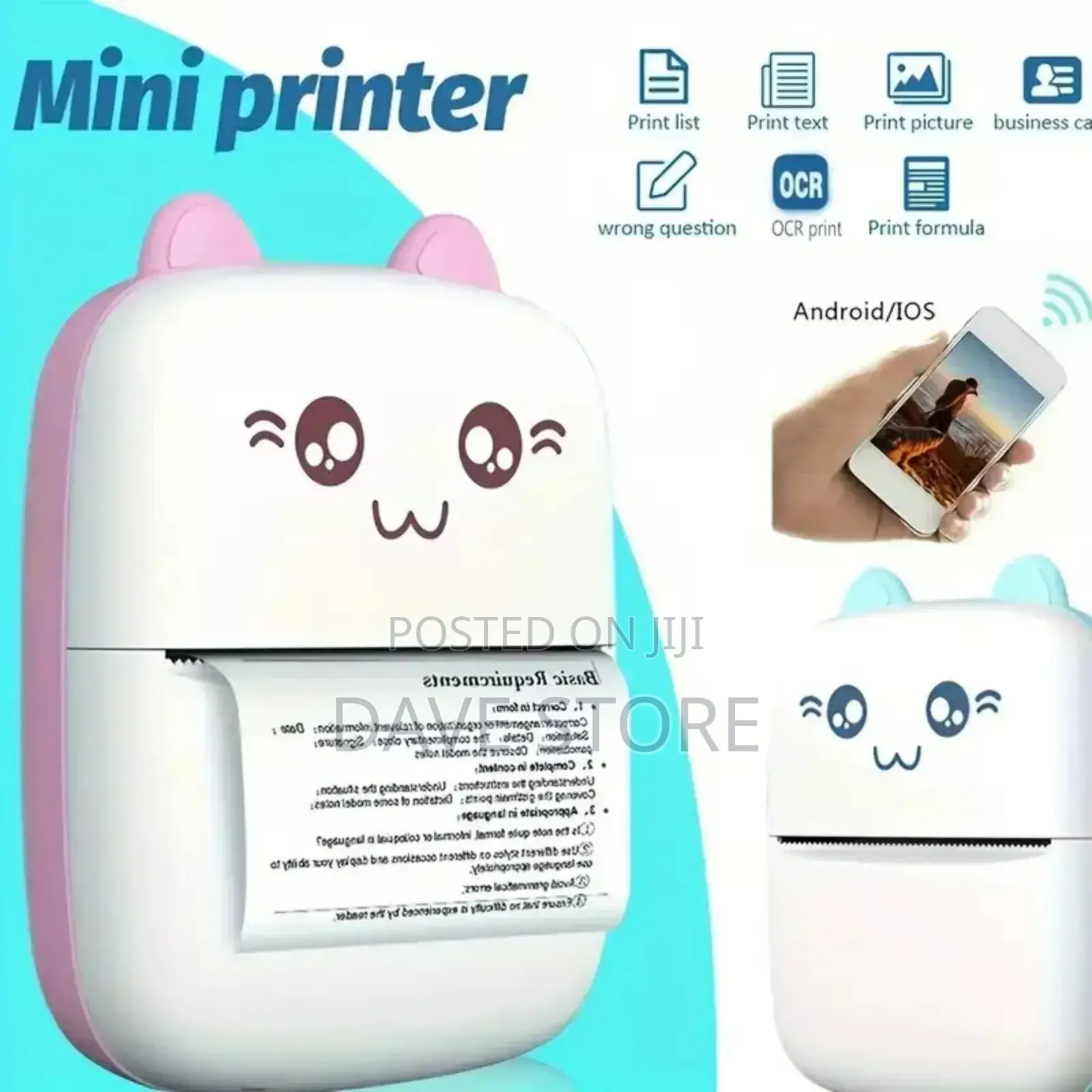 Portable Mini Bluetooth Printers