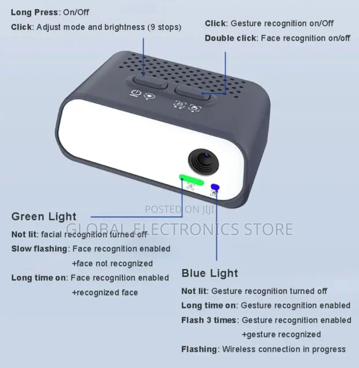3 Axis Gimbal (With AI Face Tracking and AI Fill Light)