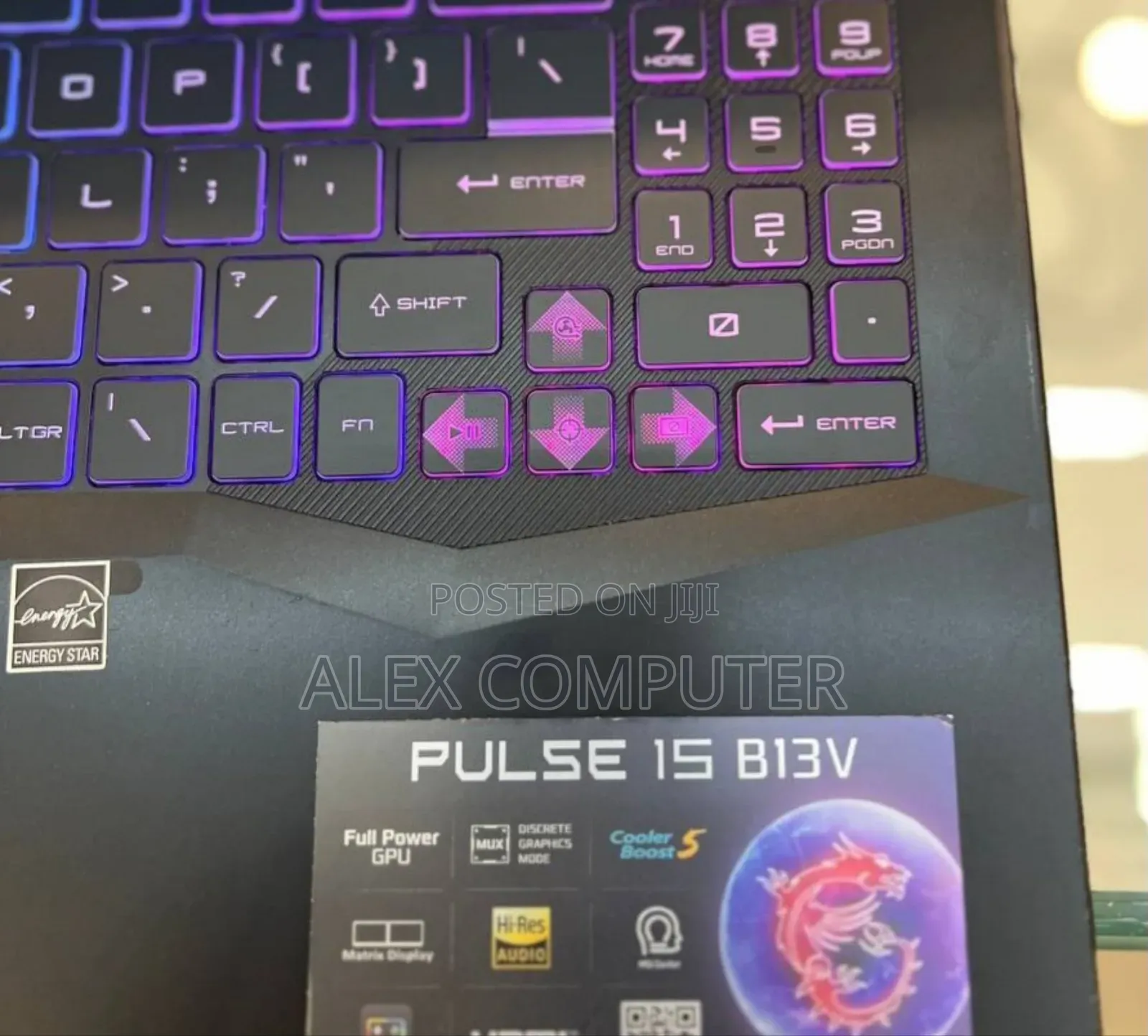 New Laptop MSI Pulse GL66 16GB Intel Core I7 SSD 1T