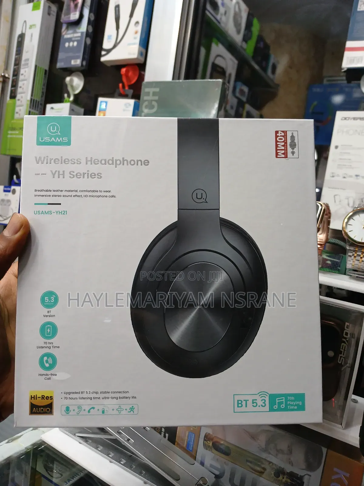 USAMS Wirless Headphone ከነፃ ትራንስፖርት