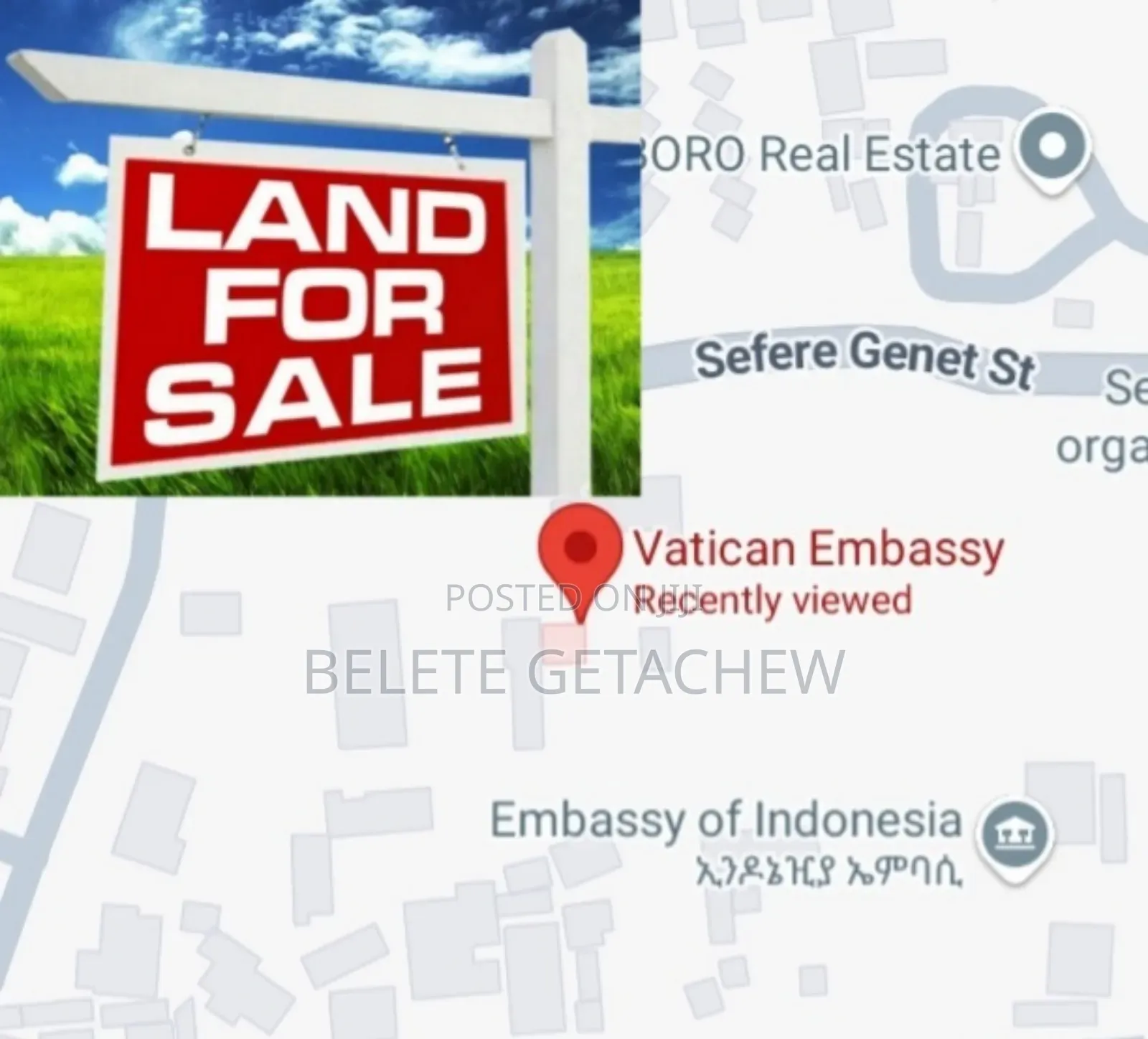 Land for Sale at Vatican Embassy 1450sqm