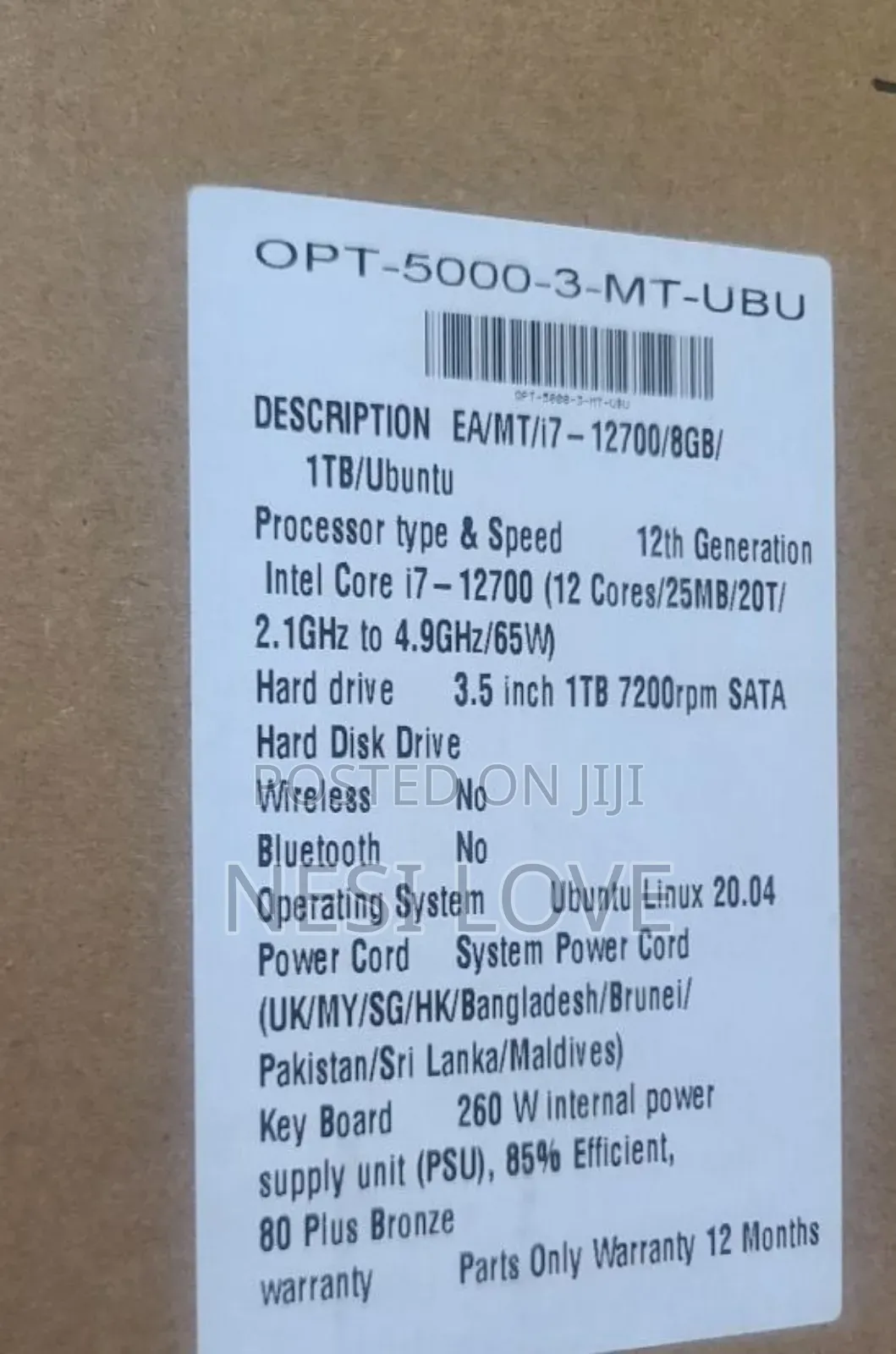 New Desktop Computer Dell OptiPlex 5050 8GB Intel Core I7 HDD 1T