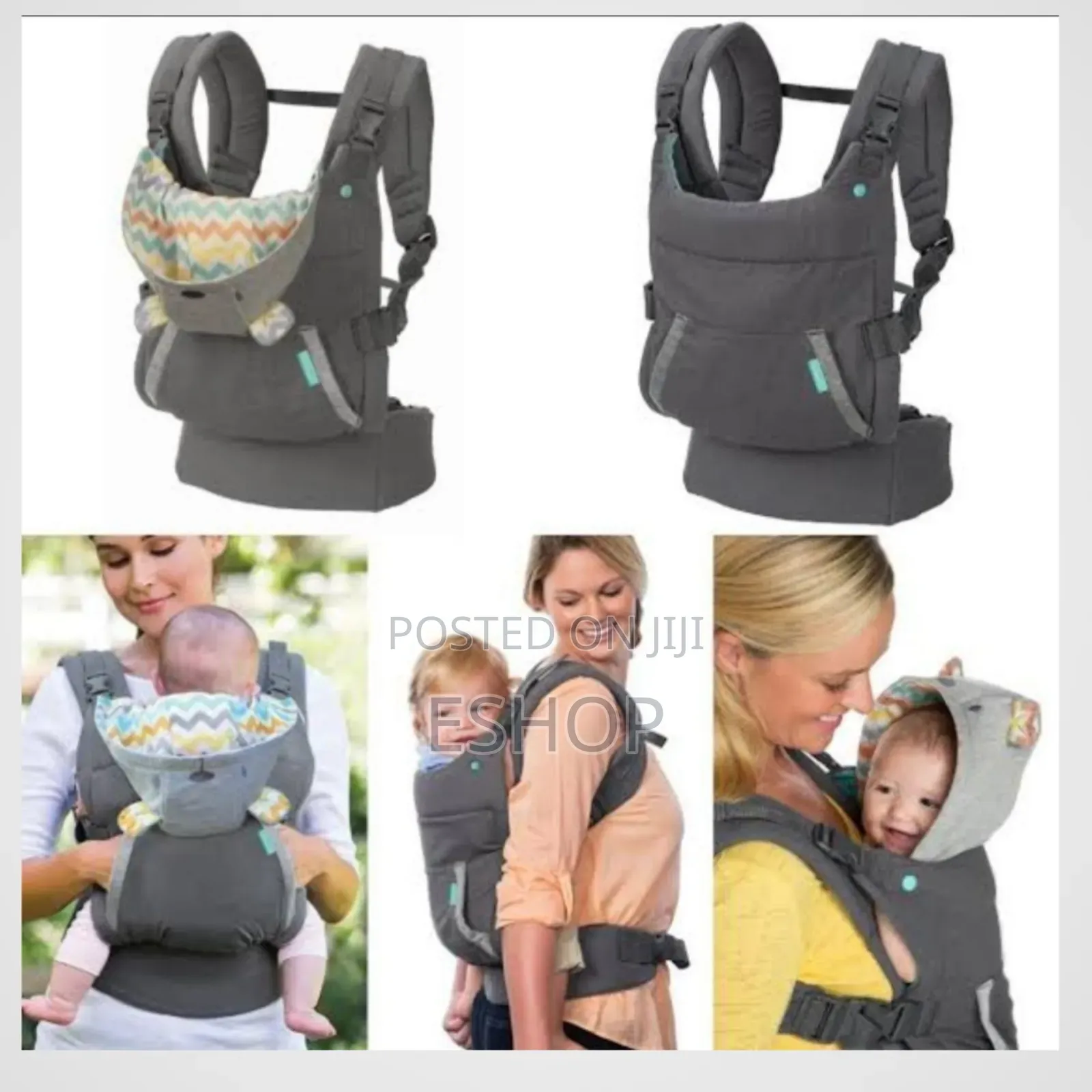 Infantino Baby Carrier (ባለ ኮፍያ)