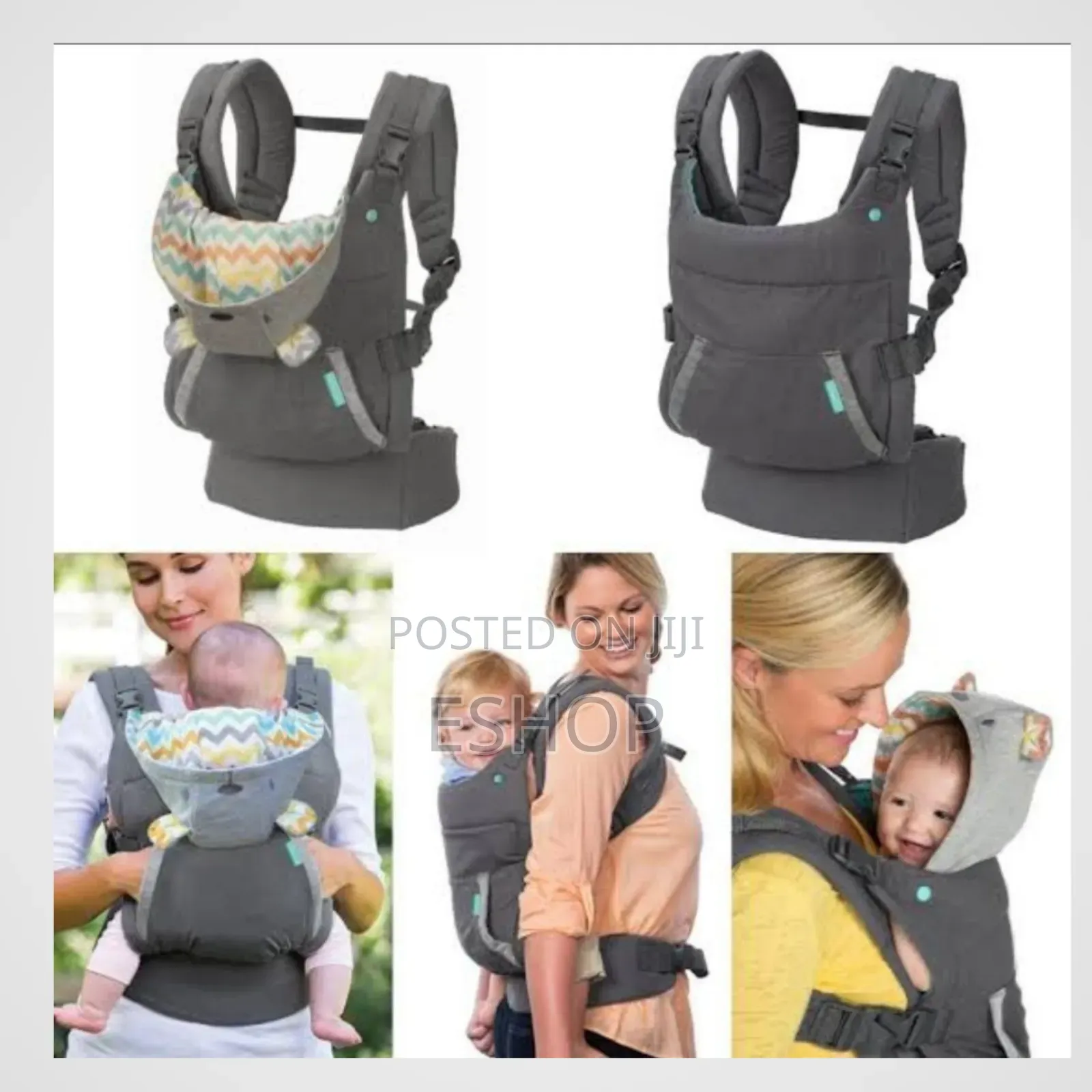 Infantino Baby Carrier (ባለ ኮፍያ)