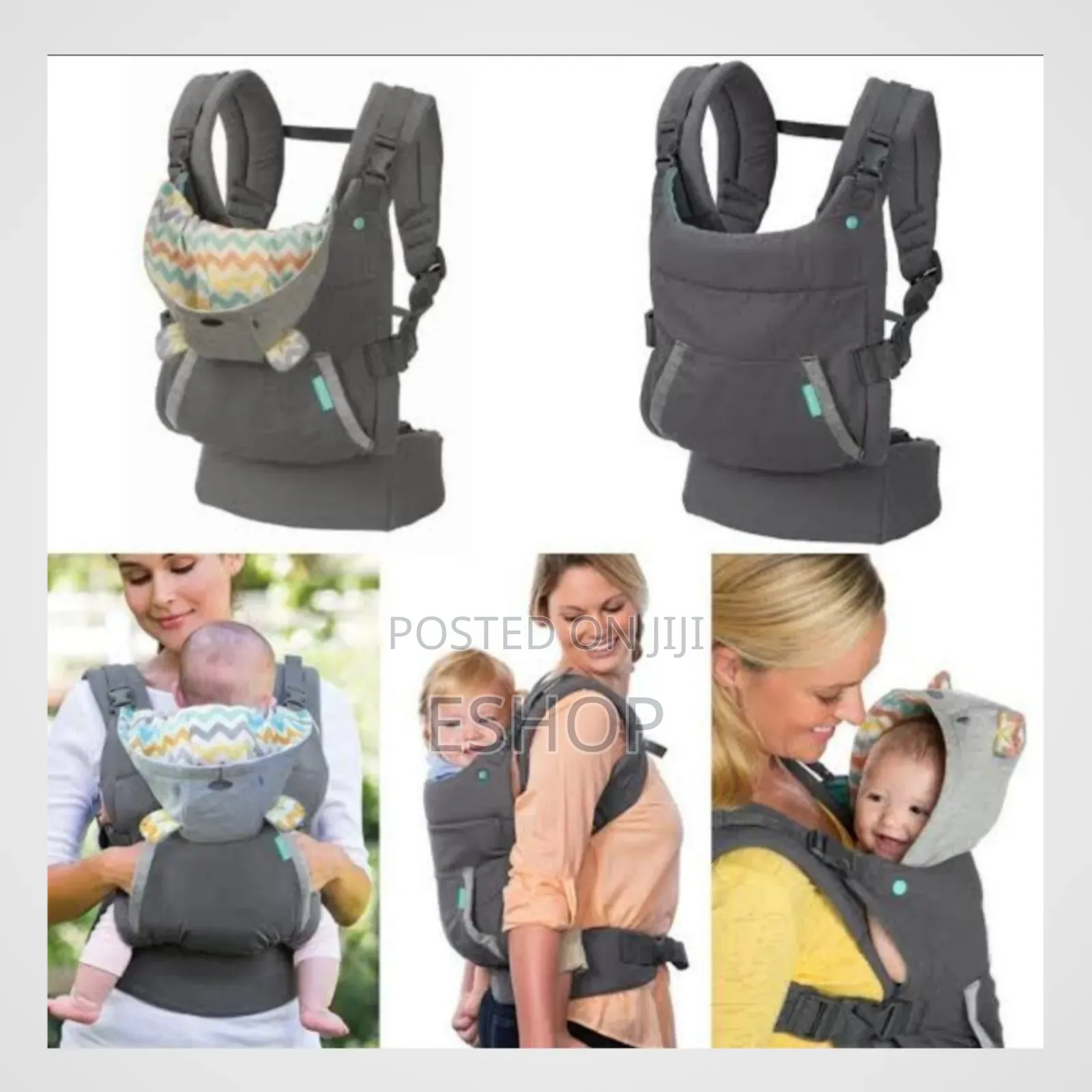 Infantino Baby Carrier (ባለ ኮፍያ)
