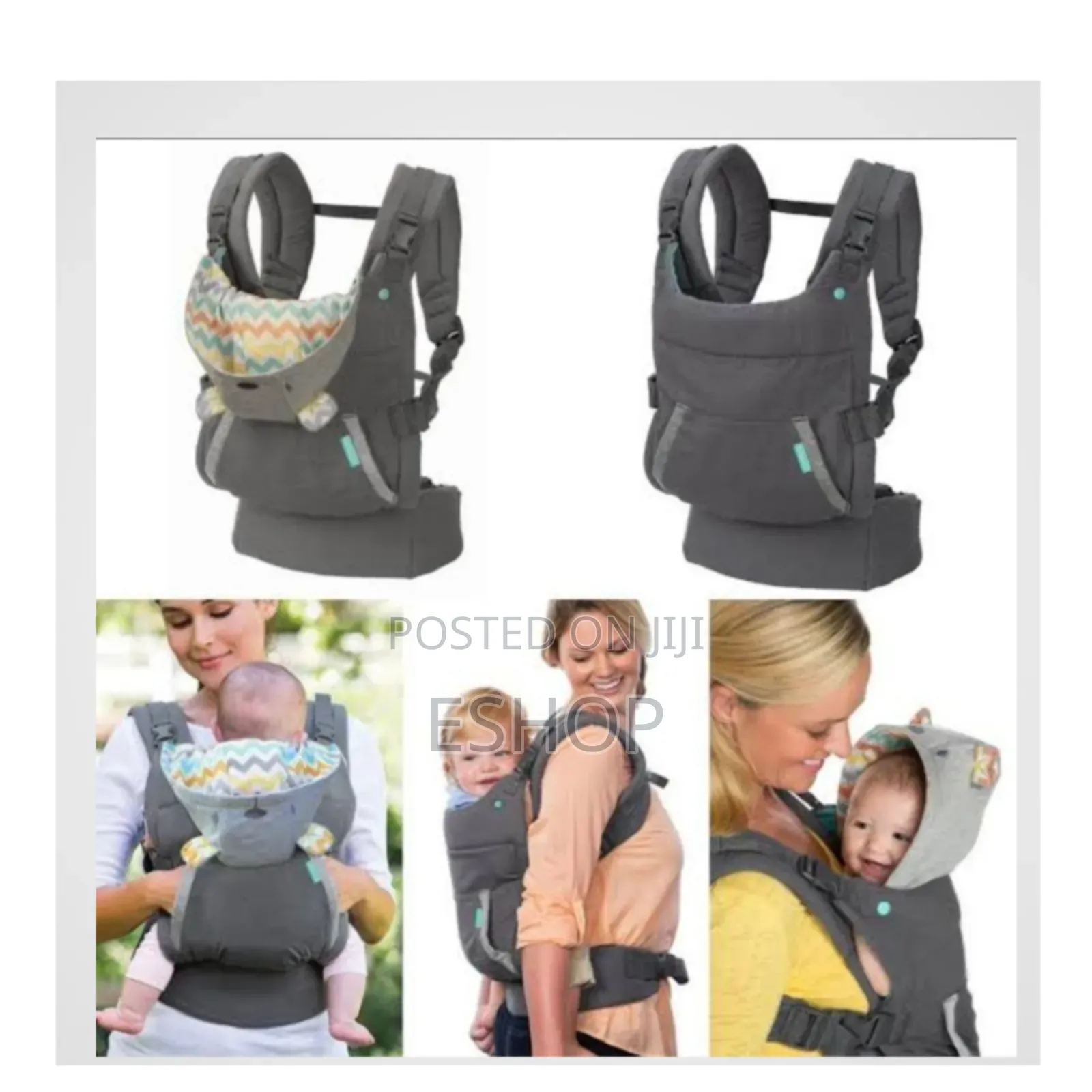 Infantino Baby Carrier (ባለ ኮፍያ)