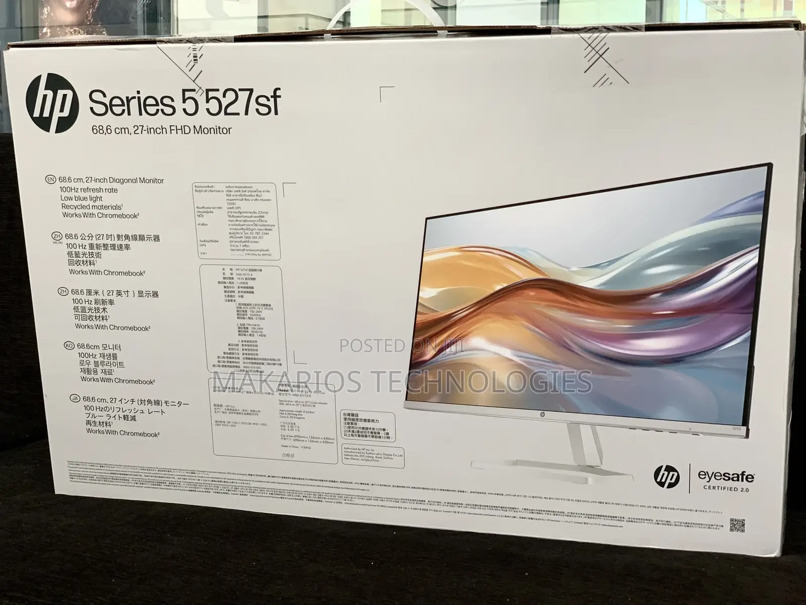 Hp 27” Frameless Monitor