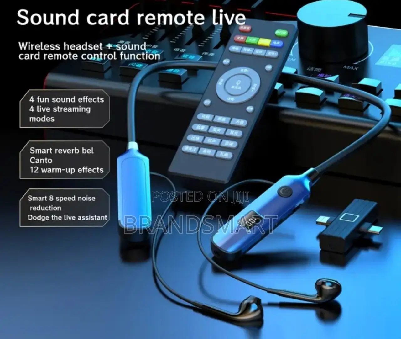 All-in-One Set With Built-in Sound Card 2.4G Noise-Canceling