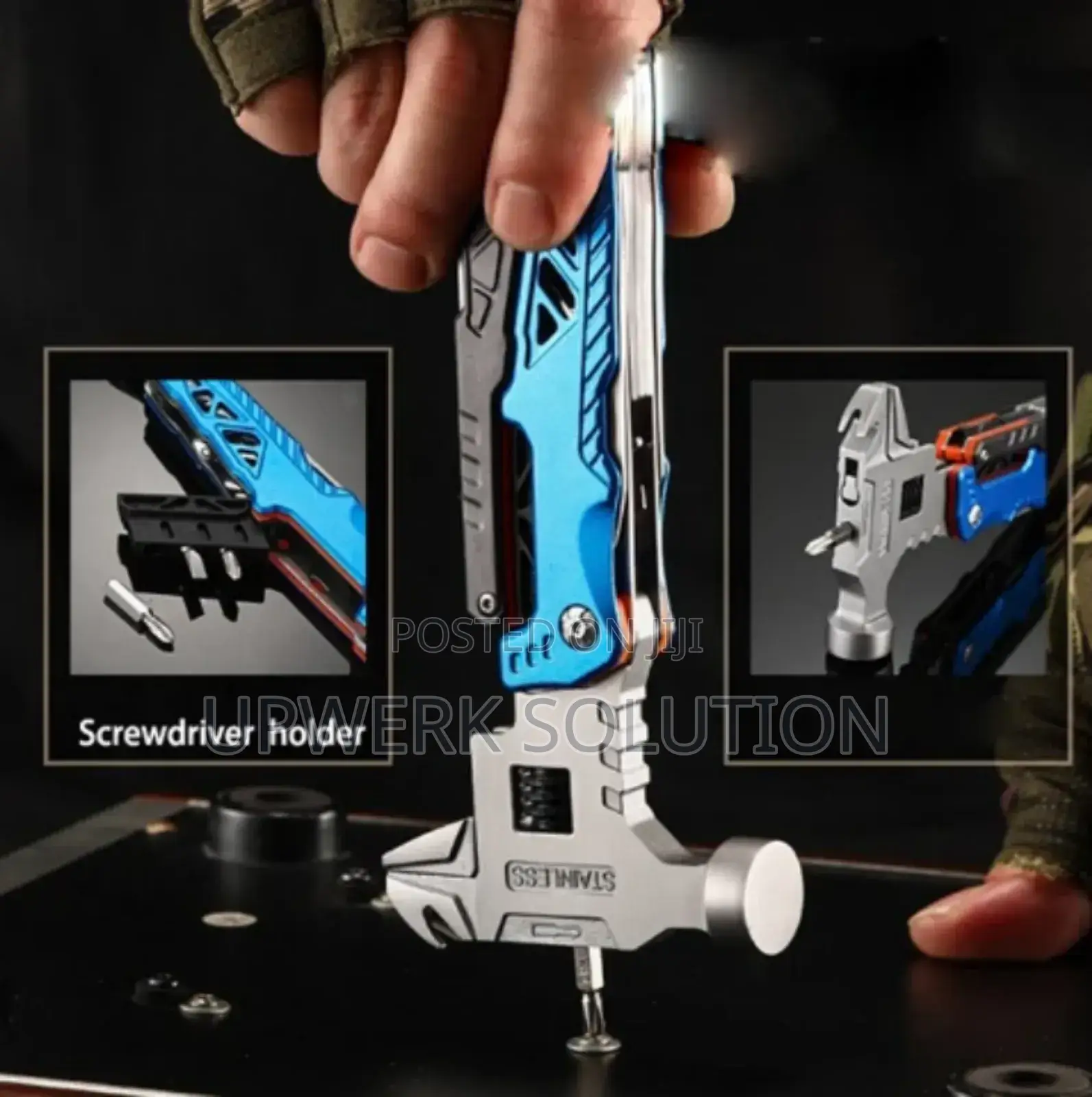 18IN1 Adjustable Wrench Multitool Hammer