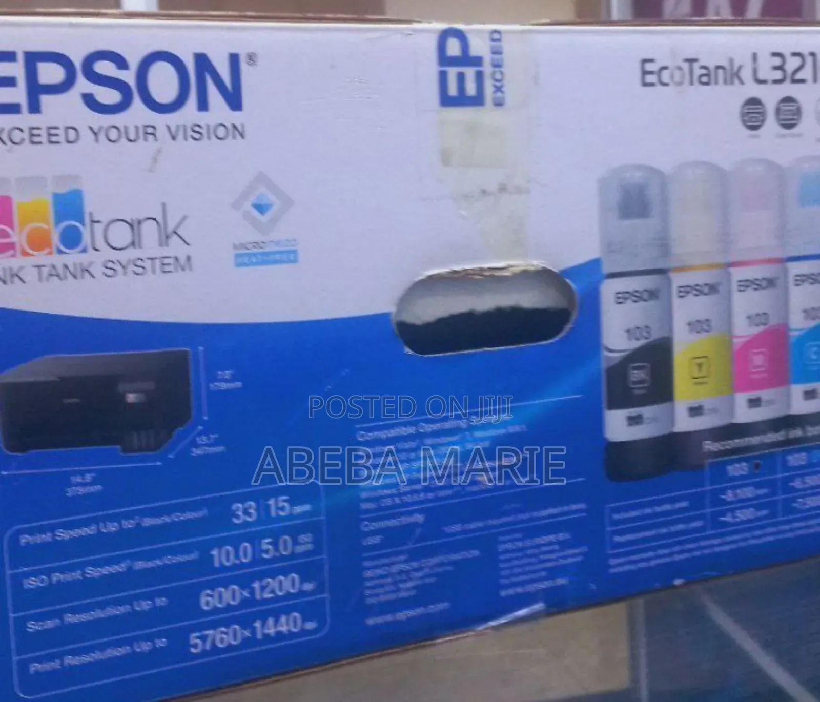 Epson Ecotank L3210 All-in-One Ink Tank