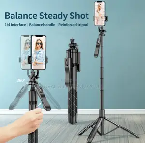 ለካሜራም ለስልክም የሚሆን Tripod (Max 1.53 Meter and 360° Rotating )