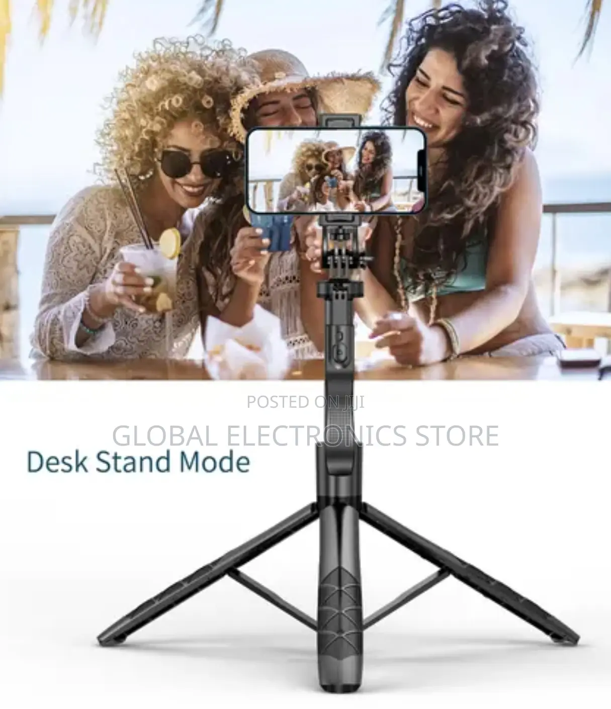 ለካሜራም ለስልክም የሚሆን Tripod (Max 1.53 Meter and 360° Rotating )