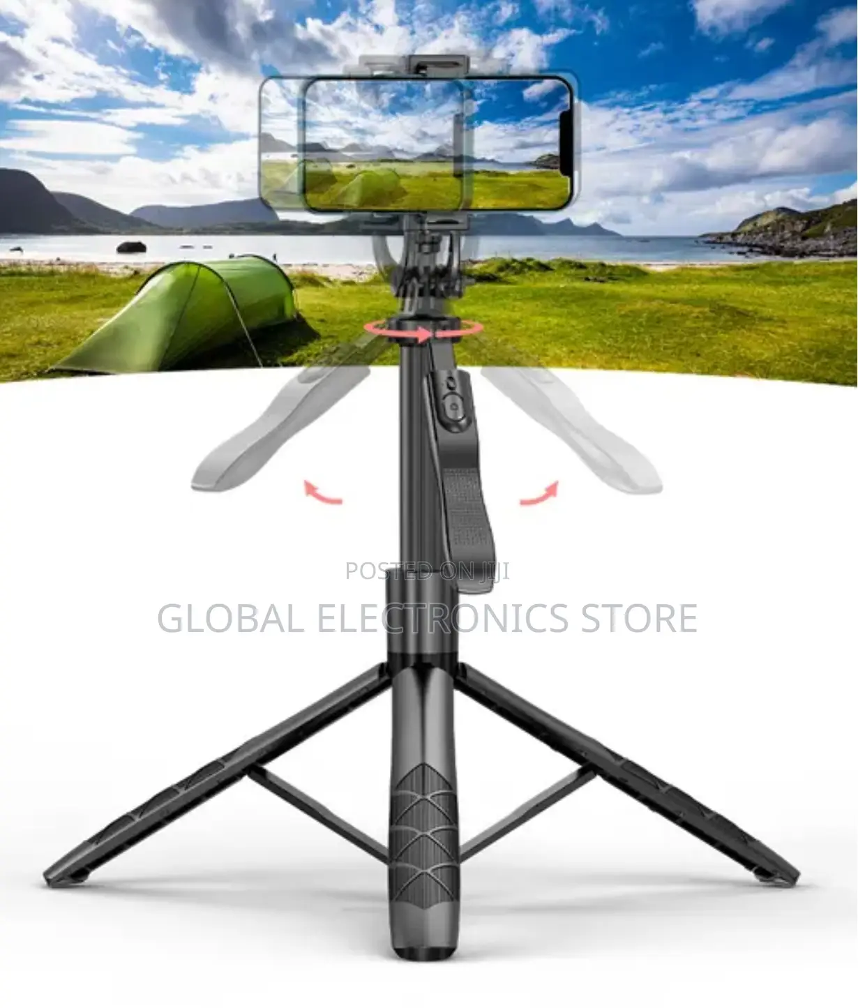 ለካሜራም ለስልክም የሚሆን Tripod (Max 1.53 Meter and 360° Rotating )
