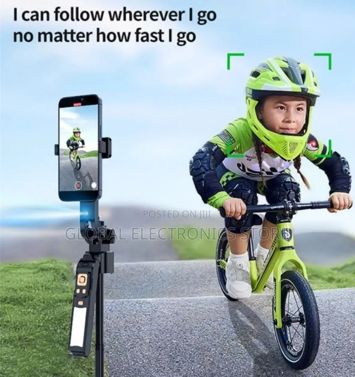 Smart Face Tracking Tripod With Fill Light (360° Rotating )