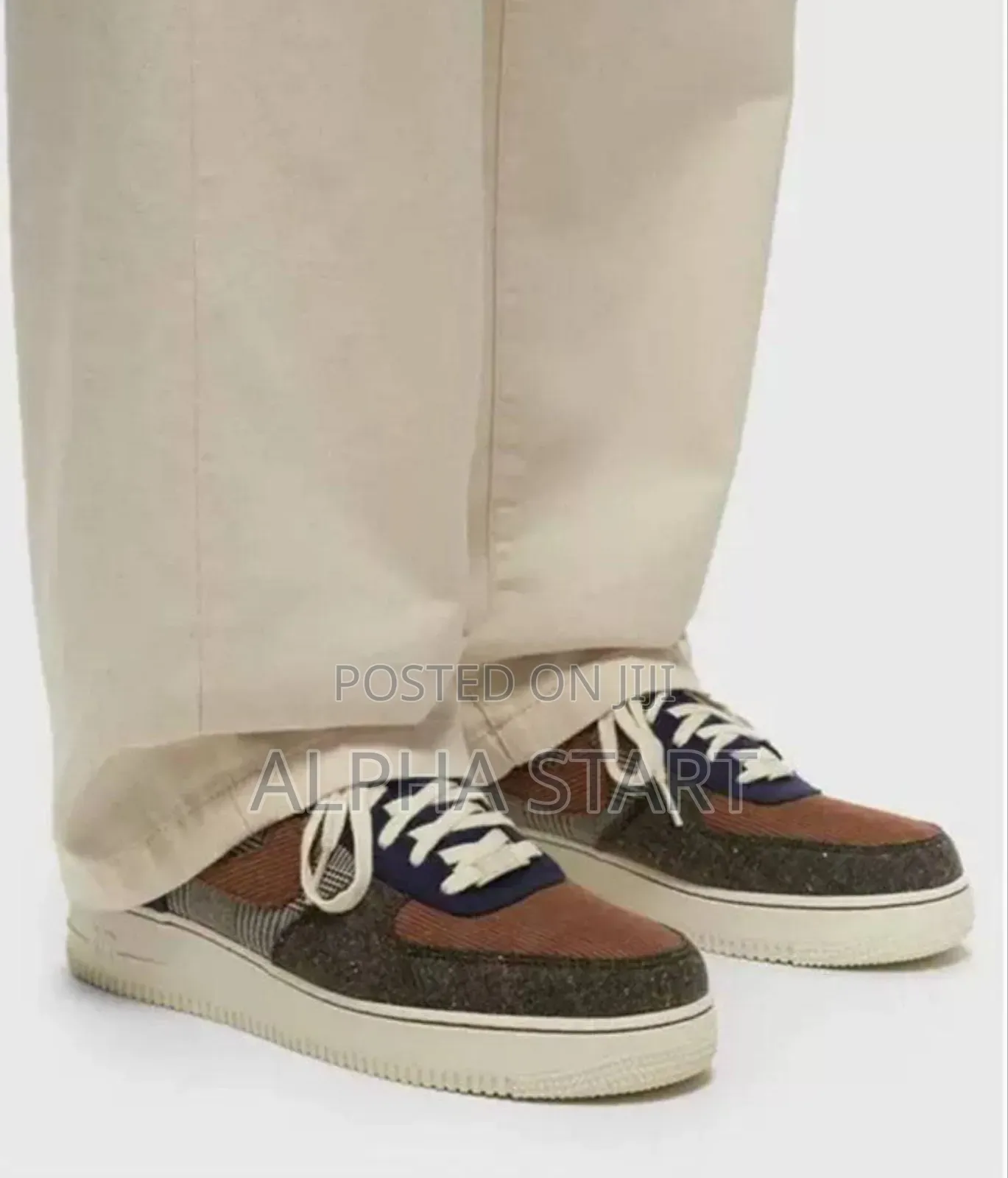 #Nike #Air Force 1'07 "Midnight #Navy" Corduroy Brown