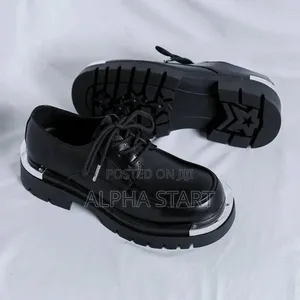 Men’S Casual Steel Toe Low Top Leather Shoes