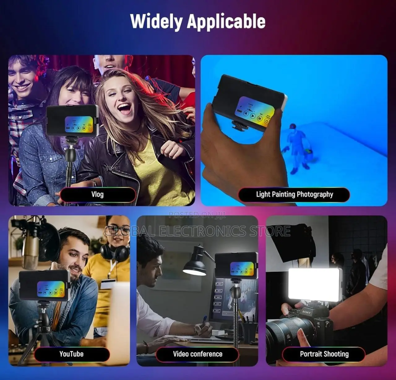 ለካሜራም ለስልክም የሚሆን RGB Fill Light