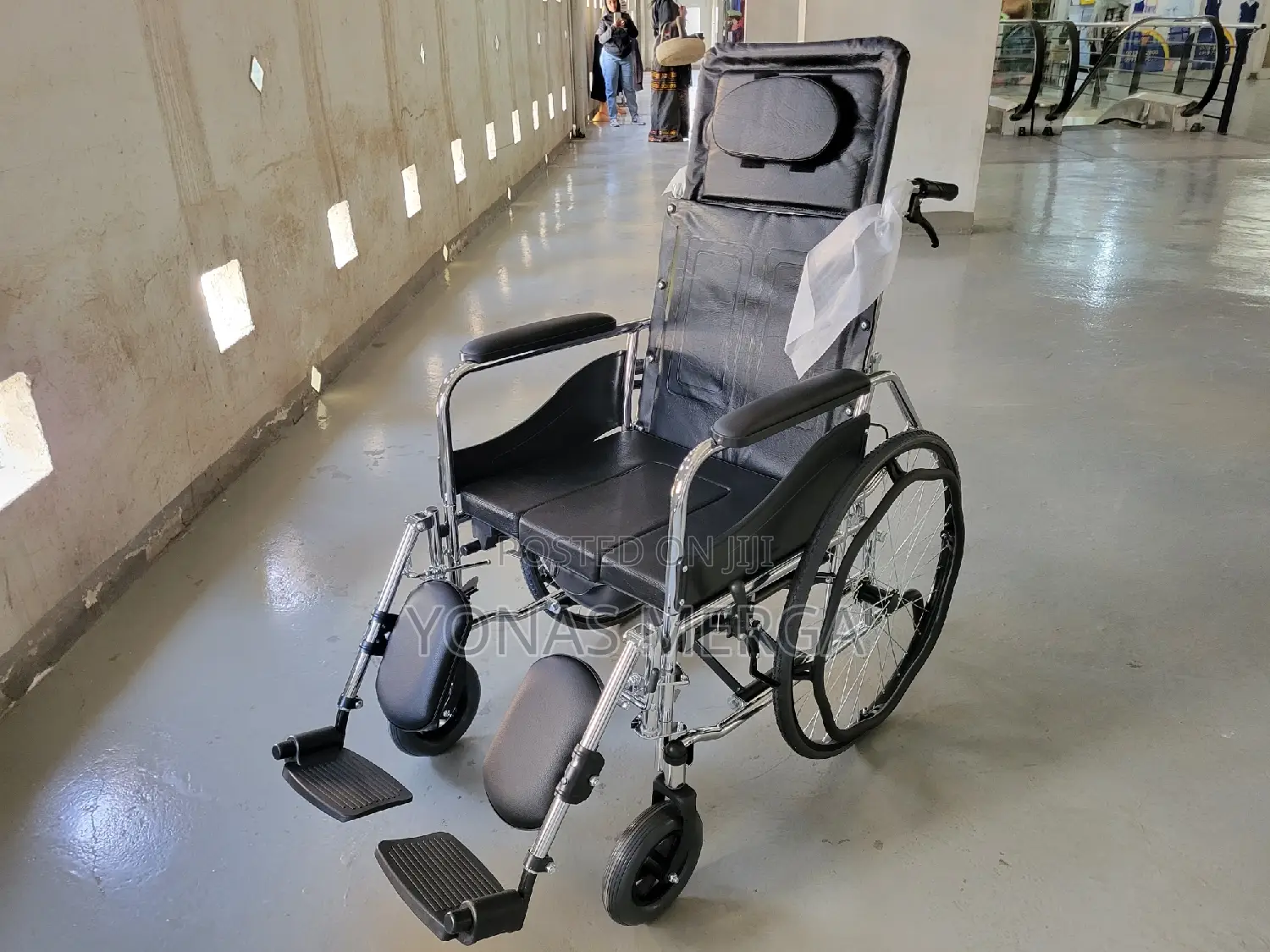 Toilet Wheelchair閣ዊልቼርreally STURDY - Thick Steel Pipe Frame