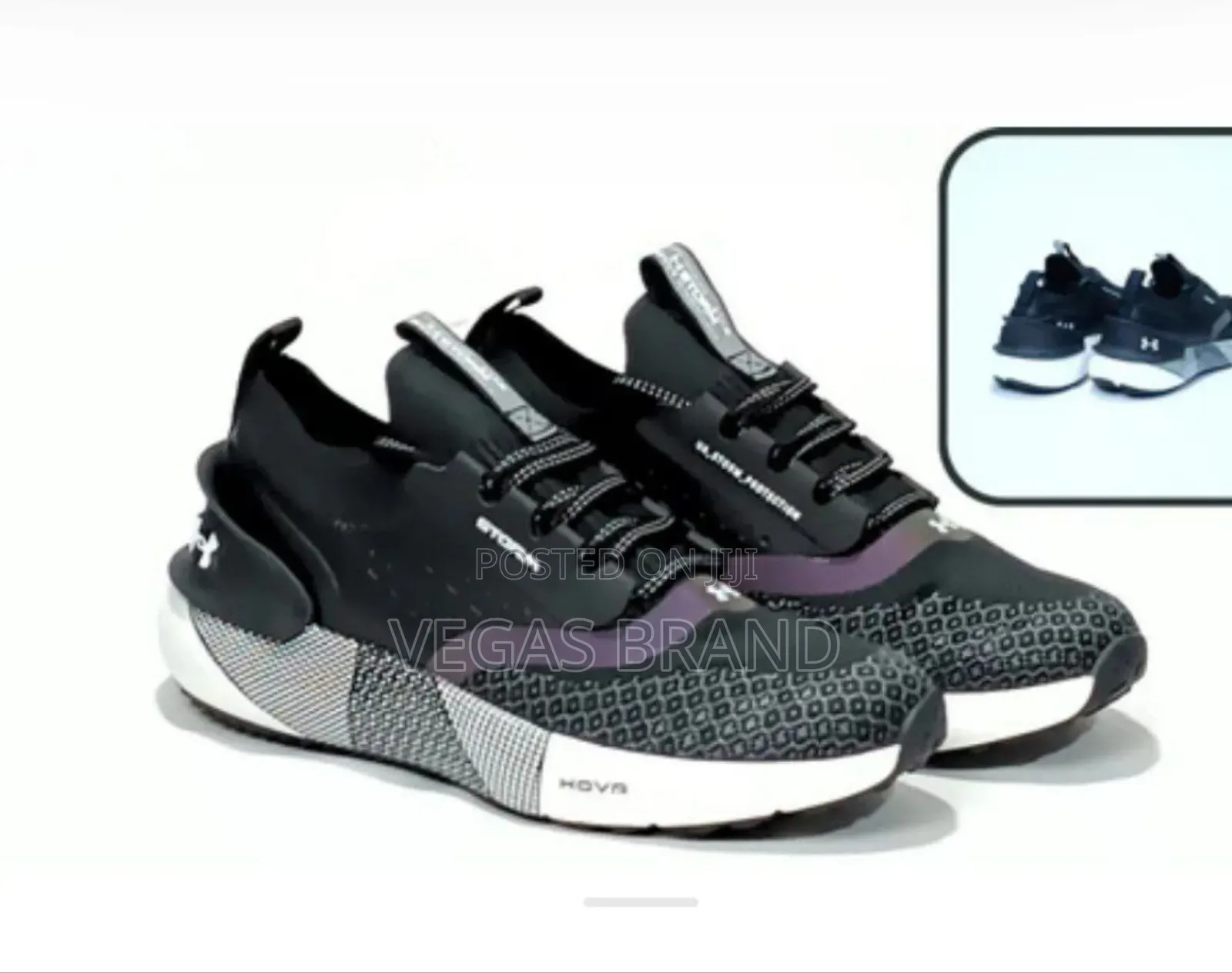 Under Armour HOVR Phantom 3 Black White Master Quality Shoes