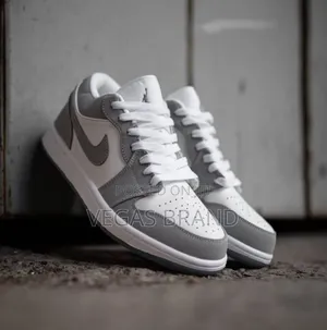 Photo - Nike Air Jordan 1 Low Wolf Grey Master Quality Shoes