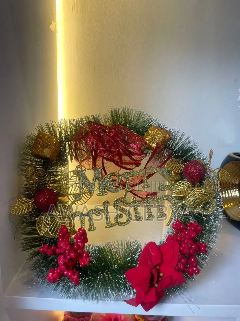 ለገና ስጦታ(Christmas Gift)Door/Wall Hanging Merrychristmas Sign