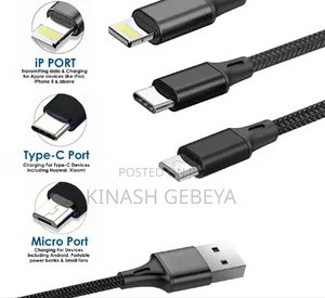 1.4 Meter 3 in 1 USB Fast Charging Cable