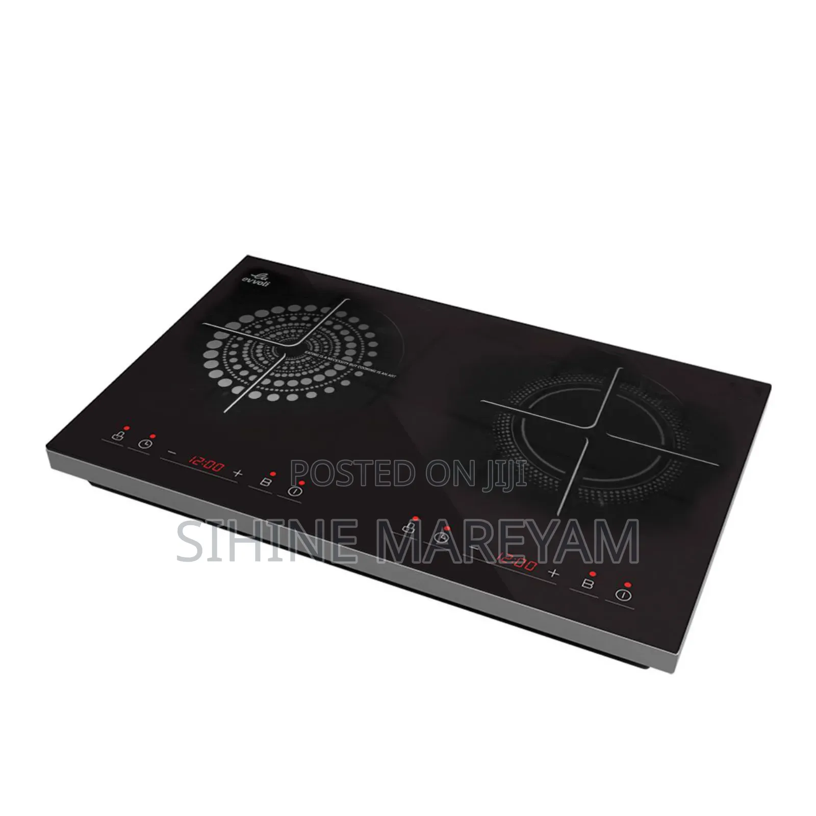 EVVOLI Double Burner Induction Plate
Power Supply, 220~24